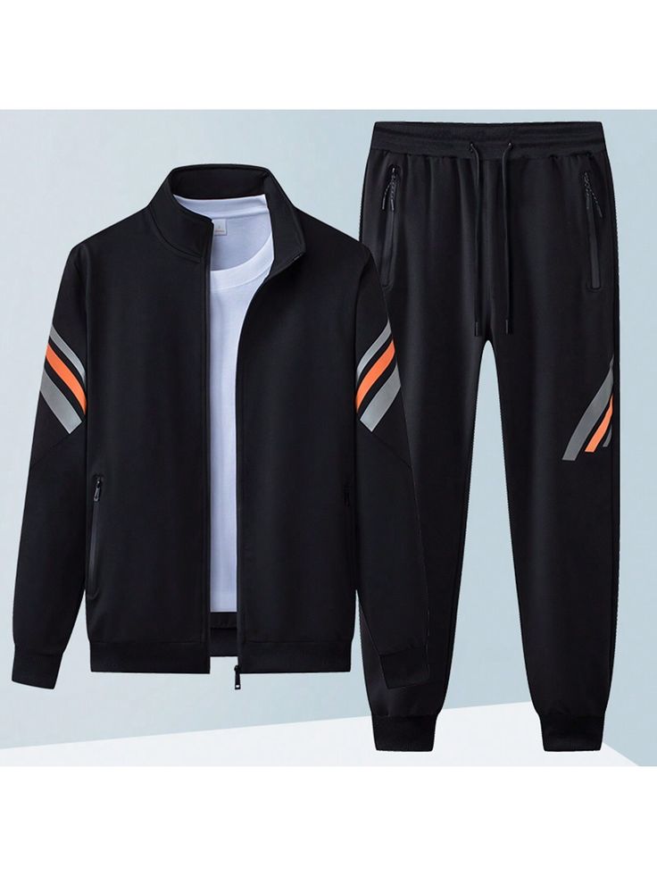 Men's Striped Performance Tracksuit
